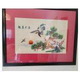 Hand stitched on fabric