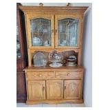 Oak china cabinet