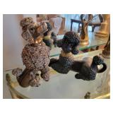 Ceramic poodles