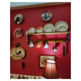Wall of plates, etc.
