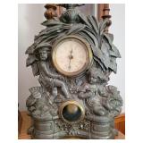 Metal mantle clock