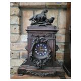 Carved Black Forest clock