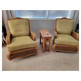 Rattan swivel/rockers