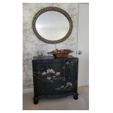 Painted chest & mirror
