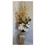 Floor vase w/flowers