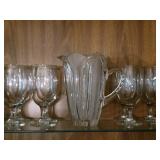Water goblets/ pitcher