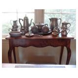 More Pewter & Side Table