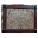 1809 Framed Folk Art