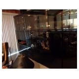 4 pc Black Lacquer Cabinets