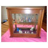Small Oak Display Cabinet