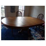 Oak Oval Dining Room Table