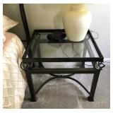 1 of 2 Glass & Metal End Tables