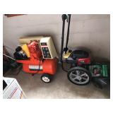 Air Compressor & Weed Trimmer