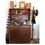 Hutch, coat rack
