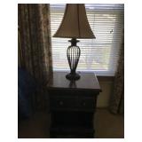Night Stand & Lamp