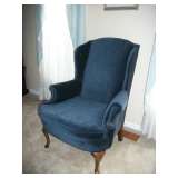 Blue Wing Back Chair