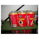 Redskins Coca Cola cans