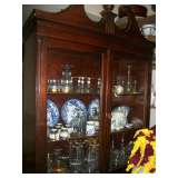 China Cabinet & glass & dishes
