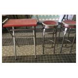 Vintage Small Table & Bar Stools