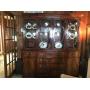 Flamed Mahogany China Cabinet