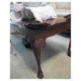 Coffee table carved leg