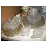 Clear glass dishes