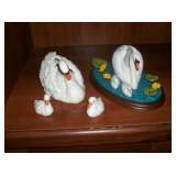swan figurines