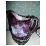 Slag Glass Pitcher