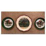 Hunting Scene Plates