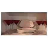 Tiffany Dishes, Red Martini