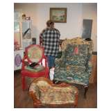 Potty Chair, Wing Back, Doll Chaise