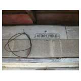 "Notary Public" sign