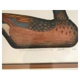 “Blue Wing Teal Drake Decoy, Beaufort S.C.1950” Duck Print,