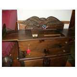 Pine cabinet, opened top