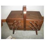 Sewing box & contents