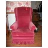 Rose velvet chair