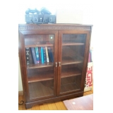 Glass front bookcase