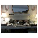 Silverplate, Lamps, Mirror