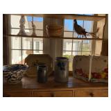 Crocks, Bowl, Basket, Birds