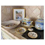 Italian Serving Pieces & Watercolor