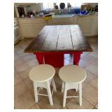 Kitchen Island & Stools