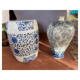 Oriental Stand & Vase