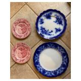 flow Blue & Pink Plates