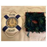 Buoy Clock, Peacock Wreath