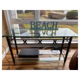 Glass Top Sofa Table, "BEACH"