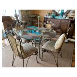 Glass Top DR Table, 4 Chairs