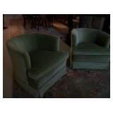 Green Velvet Chairs