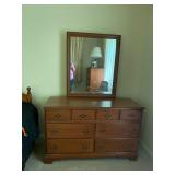 Maple Dresser & Mirror,