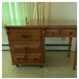 Small Wooden Knee Hole Desk (great for a small at home student),