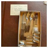 Epic Forged Stainless Japan Flatware w/Wooden Handles,